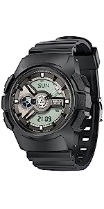 black digital watch